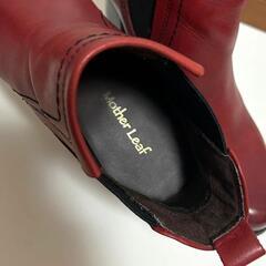 【極美品 / Mother Leaf】サイドゴアショートブーツ 23.5cmの画像