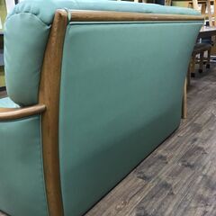 【ジャングルジャングル広陵店】ソファー　2人用　グリーンの画像