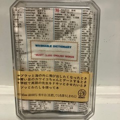 【お話し中】ユニークな辞書デザインのハンカチ4枚セット(未使用)の画像