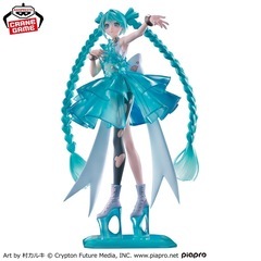 初音ミク BANPRESTO EVOLVE Clearluxe-EmeraldGem-フィギュアの画像