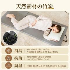 マット❣️ごろ寝マット 車中泊 防臭抗菌 高反発 3つ折り 防水加工 取手付きの画像