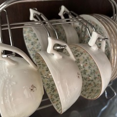 シャディ KP エレガンスフラワー 、ティーカップ＆ポット セット 5客セットの画像