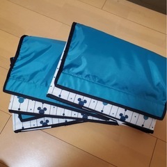 ディズニーミッキーマウス柄折りたたみ式蓋付き収納ボックス3個の画像