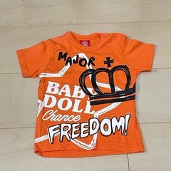 80USED ベビードールの手描き風Tシャツの画像