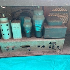 昭和 戦後初期 真空管ラジオ 富士無線 Radio Fuji SUPER RADIO ジャンク 現状品の画像