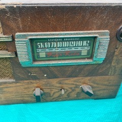 昭和 戦後初期 真空管ラジオ 富士無線 Radio Fuji SUPER RADIO ジャンク 現状品の画像