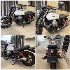 【希少カラー】2024年式 Moto Guzzi V7 Stone 850／走行3,773km／セル始動 書類あり 現状販売の画像