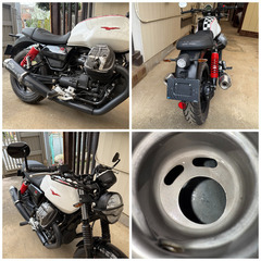 【希少カラー】2024年式 Moto Guzzi V7 Stone 850／走行3,773km／セル始動 書類あり 現状販売の画像