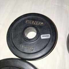 ラバー式ダンベルプレート2.5kg 1.25kg 計4枚の画像
