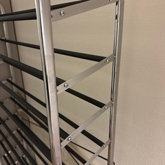 キャスター式大容量シューズラック 9段の画像