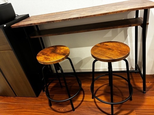 カウンター&ハイチェア2脚