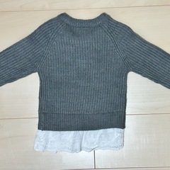 80USED？　レースフリル付セーターの画像