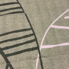 リーフ柄　カーペット　マット　2畳用　180×180cm 正方形
の画像