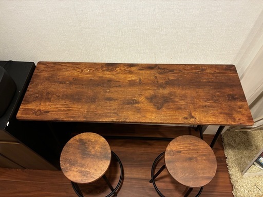 カウンター&ハイチェア2脚