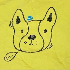 100USED わんちゃんの薄手トレーナーの画像