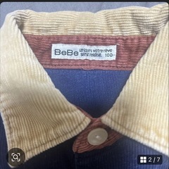 Bebe コーデュロイ長袖シャツ 100の画像