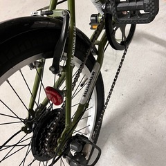 ハマー HUMMER 折りたたみ自転車 スモールバイク 20インチ 6段変速 FDB206TANK-G の画像