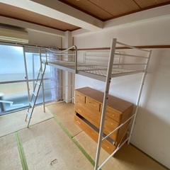 【取引中】ニトリ　ハイベッド（シングル）　セパタ　ホワイトの画像