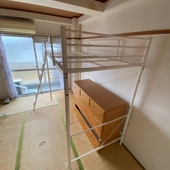 【取引中】ニトリ　ハイベッド（シングル）　セパタ　ホワイトの画像