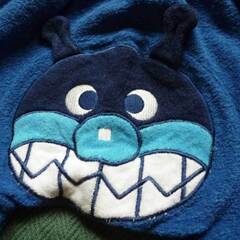 アンパンマン　ばいきんまん　モンキーパンツ　ハーフパンツ　ズボン　フリース　90サイズ　子供服　キッズの画像