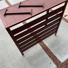 ALMAX アルマックス エアコン室外機カバー アルミ 幅93×高さ86×奥行38 木目調 実用新案登録商品 KB-93 エアコン 日よけ 遮熱の画像