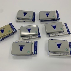 Shachihata STAMP PAD スタンプ台 7個セット　シャチハタ スタンプ台 エコス 顔料系 HG-2EC 青の画像