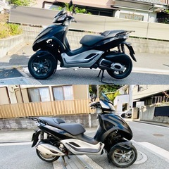 ピアジオMP3Yourban300 側車付きオートバイモデル♪お安くどうぞ^_^の画像