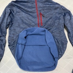 ★ワークマン　パーカー　M　ブロックフリースハーフジップフーディの画像