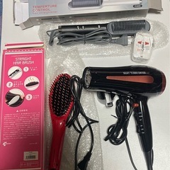 ドライヤー1 個ストレートヘアーブラシ2個の3個セットの画像