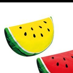 カットすいかウルトラBIG クッションの画像