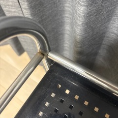 収納キャスター付き棚　使用感、サビありの画像