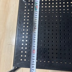 収納キャスター付き棚　使用感、サビありの画像