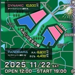 ★万博公園花火ダイナミックシート10500→7000円の画像