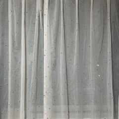 レースカーテン　星　月の画像