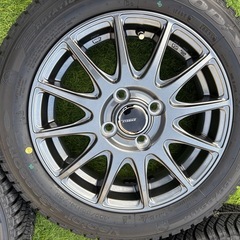 新品オールシーズンタイヤアルミセット　155/65R14の画像
