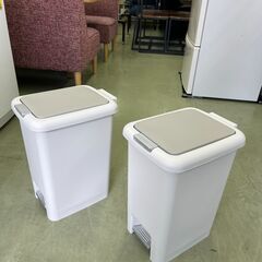 【リサイクルショップ ピカソ 小松原】🗑️✨幅35cmスリムペダルダストボックスホワイト✨🗑️★2355★の画像