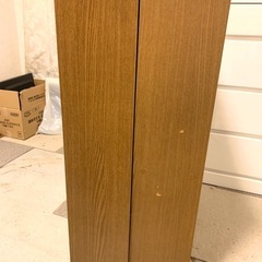 4段ウッド調本棚x2 約88.5x59x16.5cmの画像