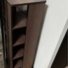 山善(YAMAZEN) 回転本棚 幅45×奥行45×高さ115.5cm 5段の画像