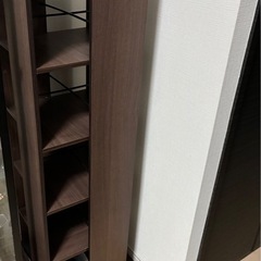 山善(YAMAZEN) 回転本棚 幅45×奥行45×高さ115.5cm 5段の画像