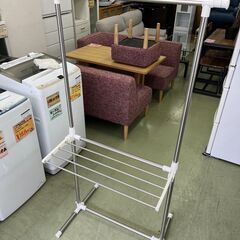 【リサイクルショップ ピカソ 小松原】👚✨【ステンレス製ハンガーラック】室内物干しラック✨★3819★の画像