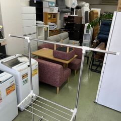 【リサイクルショップ ピカソ 小松原】👚✨【ステンレス製ハンガーラック】室内物干しラック✨★3819★の画像