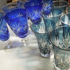 切り子のグラス　まとめての画像