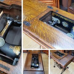 K15　アンティーク　シンガー SINGER　足踏みミシンの画像