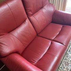 2人掛けソファ 美品だょ　ラブソファ 2人用 合成皮革 PUレザー の画像