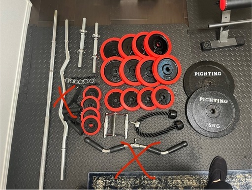 対応中　トレーニング一式セット バーベル ダンベル ベンチプレス EZバー