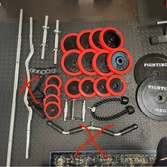 対応中　トレーニング一式セット バーベル ダンベル ベンチプレス...