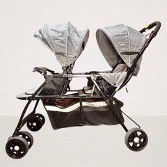KATOJI ダンデムストローラー 2人乗りベビーカー　の画像