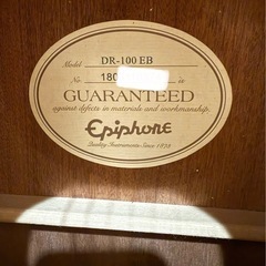 Epiphone DR-100 EB エボニー 純正ケース付の画像