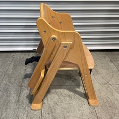 テーブル付きローチェア ベビーイス 木製の画像