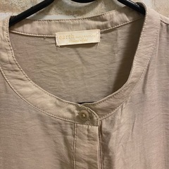 ノースリーブ　シャツ　フリーサイズ　ナチュラルなの画像